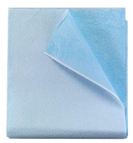 Disposable Stretcher Sheets 40 X 72. Pack of 50 Disposable Bed Sheets 40x72 Blue Bed Covers Tissue/Poly Table Sheets for Hospitals, Salons, Spa C
