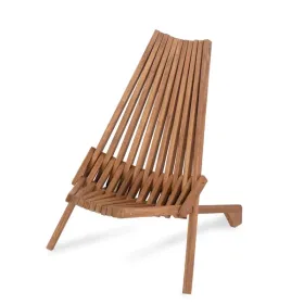 Wood Folding Chair For Outdoor, Low Profile Acacia Wood Lounge Chair For Balcony Porch Backyard Patio Lawn Garden (Option: defaulttitle)