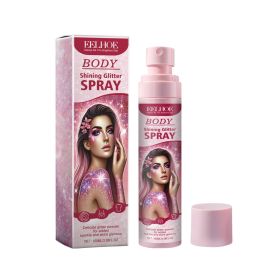 Eelhoe Stage Makeup Glitter Spray Facial Clavicle Brightening Glitter Natural Stereoscopic Long-Lasting Highlighter Spray (Option: 4pcs)