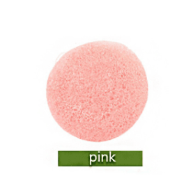 Konjac Sponge For Washing Face Round Konjac Konnyaku Sponge Facial Cleansing Exfoliator Bathing Puff Face Wash Puff (Option: Pink)