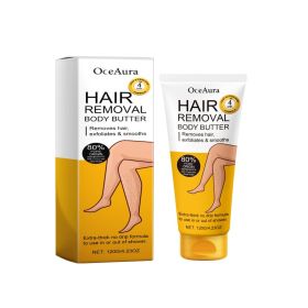 OceAura Hair Removal Body Butter, Gentle Hair Removal Non-Irritating Underarm Leg Hair Hand Hair Deep Cleansing Hair Removal Cream For Skin (Option: 120g-144g-1.81*1.81*6.38inch)