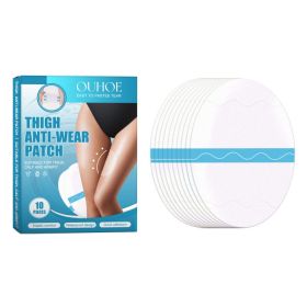 Ouhoe Thigh Anti-Friction Adhesive Thigh, Calf And Heel Anti-Wear Adhesive Breathable Non-Trace Elastic Anti-Friction Adhesive (Option: 10pieces-26g-4.6*3.62*0.39inch)