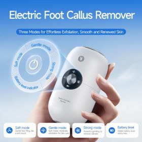 Cross-border popular electric foot callus remover, automatic and efficient foot file for removing dead skin, Amazon best-selling foot care tool (Color: withe)