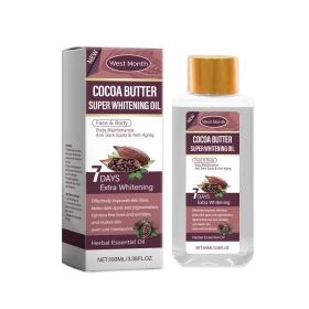 West&Month Cocoa Body Oil, Hydrating, Moisturizing, Refreshing Skin Care And Firming Daily Body Care Oil Cocoa Body Oil, Hydrating, Moisturizing, (Option: 100ml-131.1g-4.65*1.81*1.654inch)