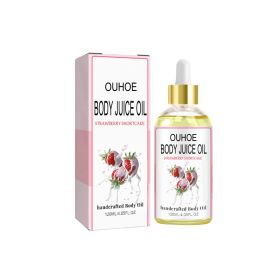 OUHOE Strawberry Essential Oil, Improves Dry Skin And Relieves Dry Itching Melanin Body Oil Skin Care Essential Oil (Option: 120ml-153g-4.84*1.96*1.96inch)