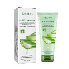 EELHOE Aloe Vera Scrub For Deep Cleansing, Exfoliating And Smoothing Acne Marks, Soft Skin Scrub (Option: 100g-119g-6.1*1.85*1.85inch)