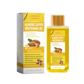 West&Month Sweet Almond Body Brightening Oil, Brightening Skin, Moisturizing And Moisturizing Skin Body Oil (Option: 100ml-129.2g-4.65*1.81*1.54inch)